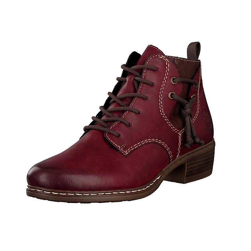 Botas Rieker Y0847-35 Para Mulher - Vermelhas